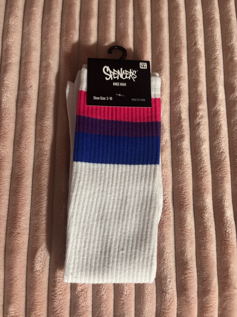 Bisexual flag Knee High Socks